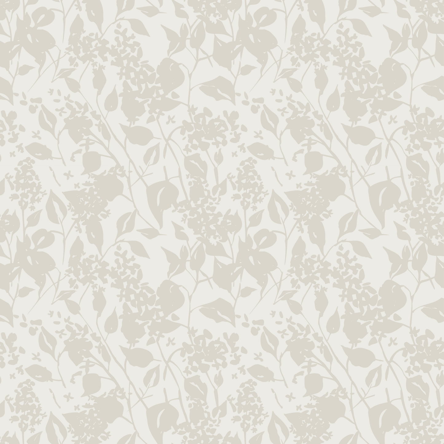 Beige Abstract Floral Wallpaper WW2508