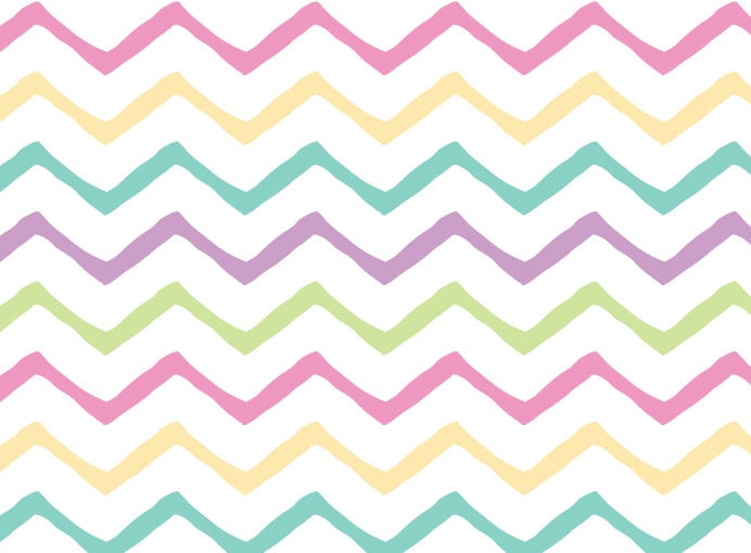 Peel and Stick Wallpaper Rainbow/ Candy Colored Chevrons Wallpaper/ Removable Wallpaper/ Unpasted Wallpaper/ Pre-Pasted Wallpaper WW1737