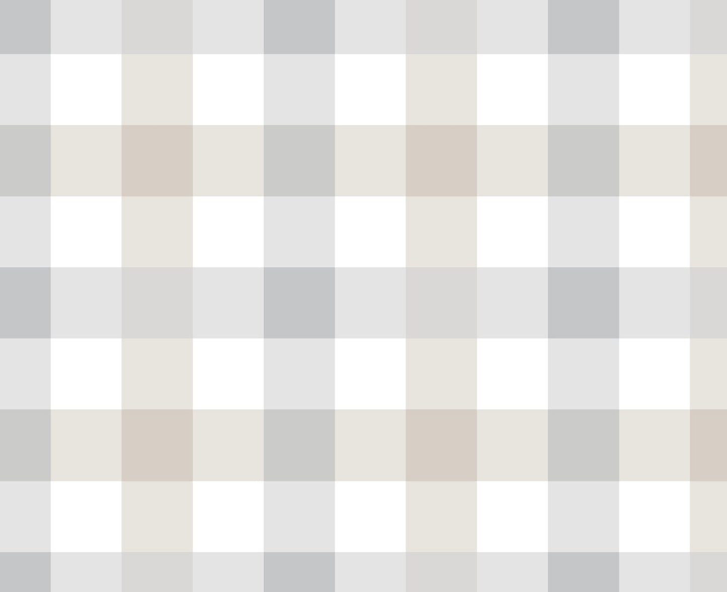 Gray and Beige XL Buffalo Check Plaid Wallpaper/ Removable/ Peel and Stick/ Unpasted Wallpaper/ Pre-Pasted Wallpaper WW1905