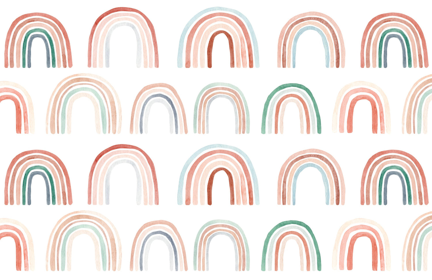 Wallpaper Boho Rainbow Pattern Wallpaper/ Removable Wallpaper/ Peel and Stick Wallpaper/ Unpasted Wallpaper/ Pre-Pasted Wallpaper WW20100