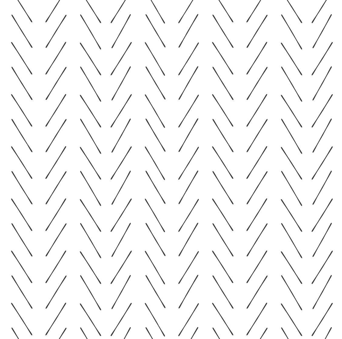 Peel and Stick Wallpaper Black/ Modern Hand Drawn Herringbone Wallpaper/ Removable Wallpaper/ Unpasted Wallpaper/ Wallpaper WW2070