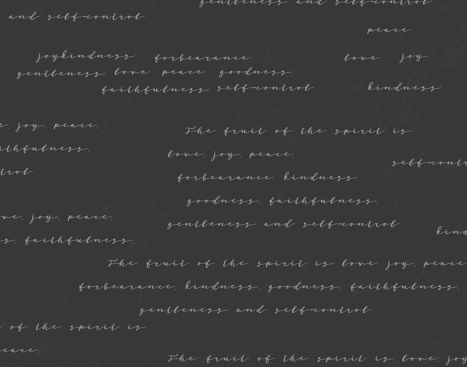 Fruits of the Holy Spirit Script Wallpaper/ Removable Wallpaper/ Peel and Stick Wallpaper/ Unpasted Wallpaper/ Pre-Pasted Wallpaper WW20110