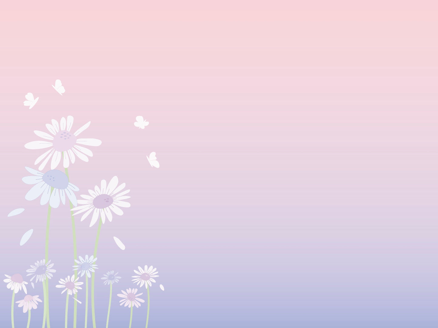 Pink Purple Daisy Ombre Peel and Stick Wallpaper/ Blush and Periwinkle Daisy Ombre Wall Mural/ Wallpaper/ Unpasted/ Pre-Pasted WW2149