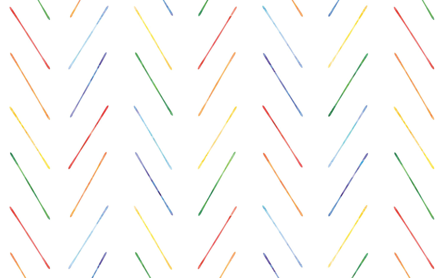 Peel and Stick Wallpaper Kids/ Rainbow Watercolor Herringbone Wallpaper/ Removable Wallpaper/ Unpasted Wallpaper/ Wallpaper WW2137