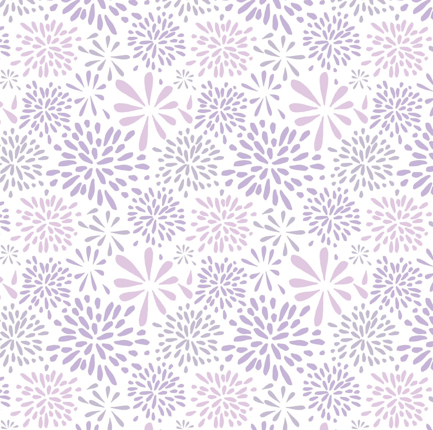 Peel and Stick Wallpaper Purple/ Flower-works Lavender Wallpaper/ Removable Wallpaper/ Unpasted Wallpaper/ Pre-Pasted Wallpaper WW1719