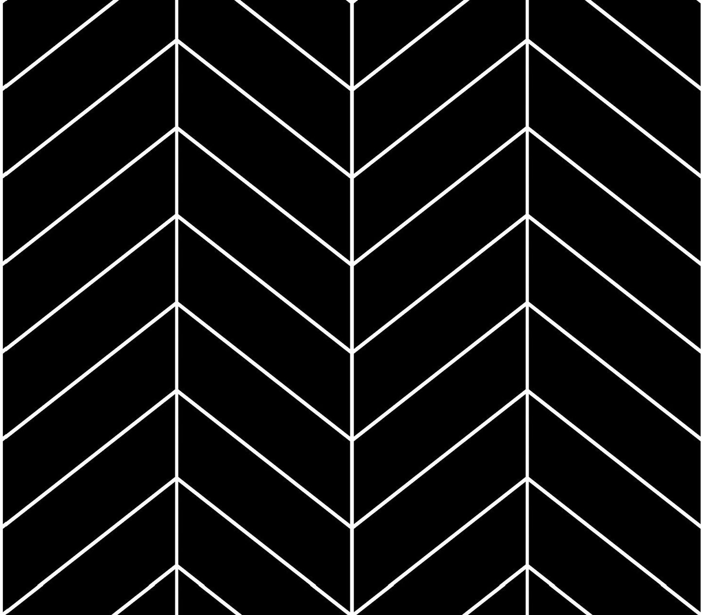 Peel and Stick Wallpaper Black and White/ Black Herringbone Chevron Wallpaper/ Removable Wallpaper/ Unpasted/ Pre-Pasted Wallpaper WW2269