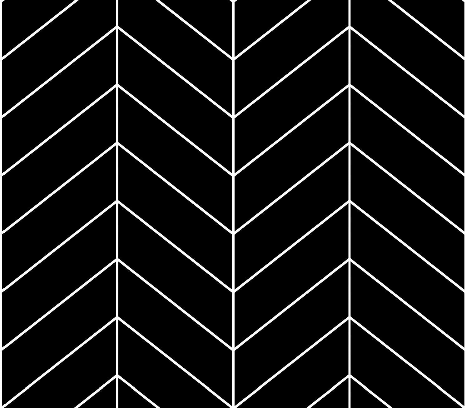 Peel and Stick Wallpaper Black and White/ Black Herringbone Chevron Wallpaper/ Removable Wallpaper/ Unpasted/ Pre-Pasted Wallpaper WW2269
