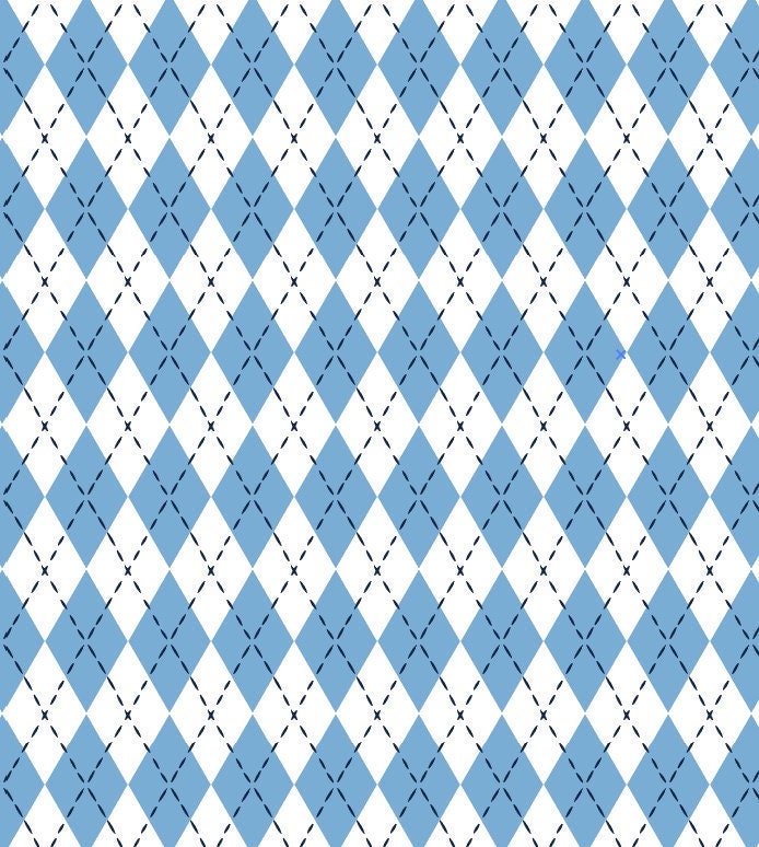 Carolina Blue Argyle Wallpaper/ Removable Wallpaper/ Peel and Stick Wallpaper/ Unpasted Wallpaper/ Pre-Pasted Wallpaper WW2305
