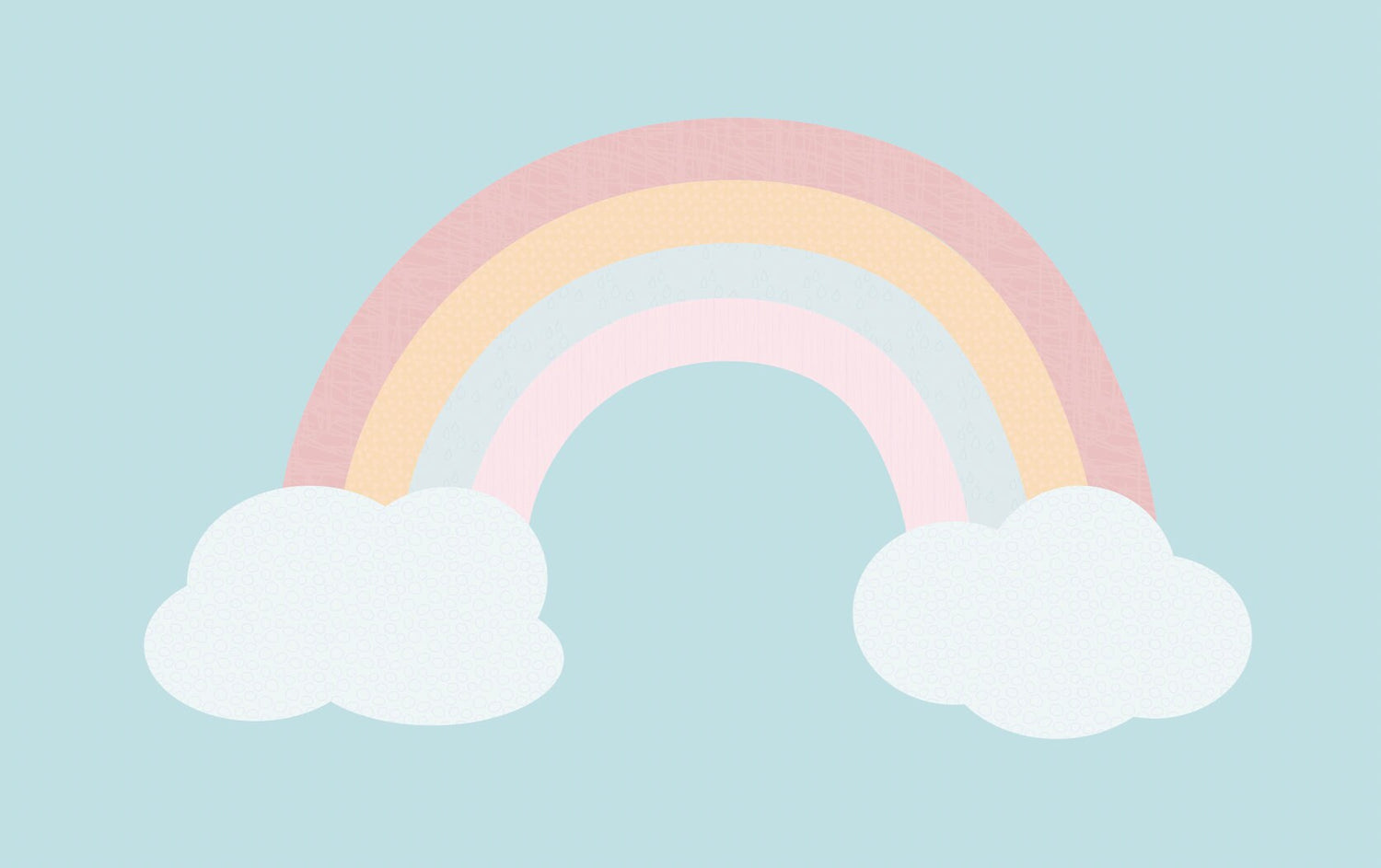 Rainbow Wallpaper Mural/ Muted Patchwork Rainbow Wallpaper/ Removable Wallpaper/ Peel and Stick Wallpaper/ Unpasted/ Pre-Pasted WW2098