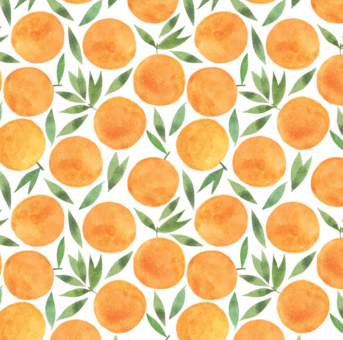 Watercolor Oranges Wallpaper/ Removable Wallpaper/ Peel and Stick Wallpaper/ Unpasted Wallpaper/ Pre-Pasted Wallpaper WW2045