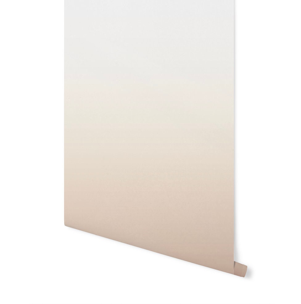 Wallpaper Ombre Tan Boho/ Peel and Stick Wallpaper/ Warm Brown Ombre Wallpaper/ Removable Wallpaper/ Unpasted/ Pre-Pasted Wallpaper WW2317