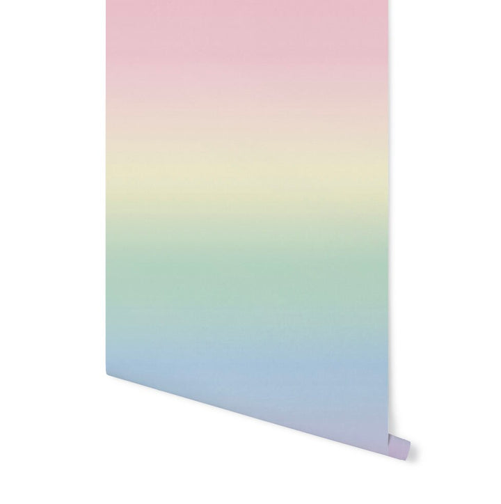 Rainbow Ombre Removable Wallpaper/ Peel and Stick/ Rainbow Mist Ombre Wallpaper/ Unpasted Wallpaper/ Pre-Pasted Wallpaper WW1914