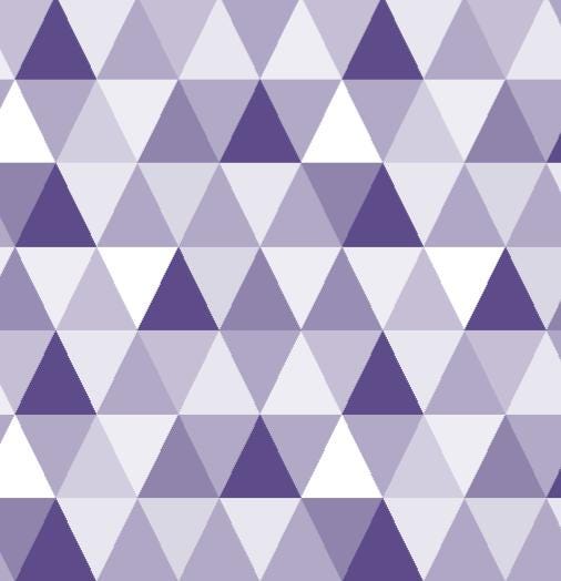 Purple Triangles Wallpaper/ Removable/ Peel and Stick / Unpasted/ Pre-Pasted Wallpaper WW1870