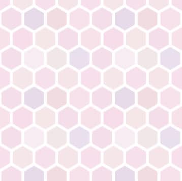 Pink Hexagon Wallpaper/ girls nursery teen playroom baby wallpaper/ Unpasted Wallpaper/ Pre-Pasted Wallpaper WW20117