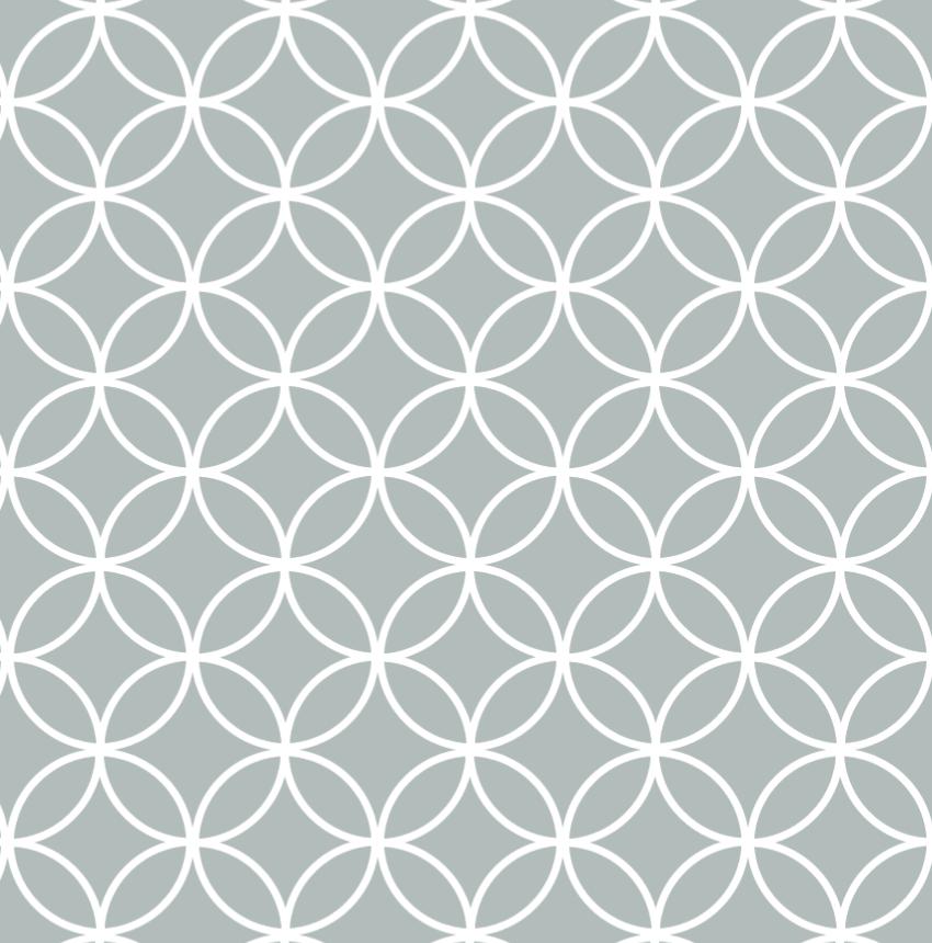 Sage Green Geometric Circle Wallpaper/ kitchen elegant bathroom bedroom nursery kids playroom classic modern wallpaper removable WW1755