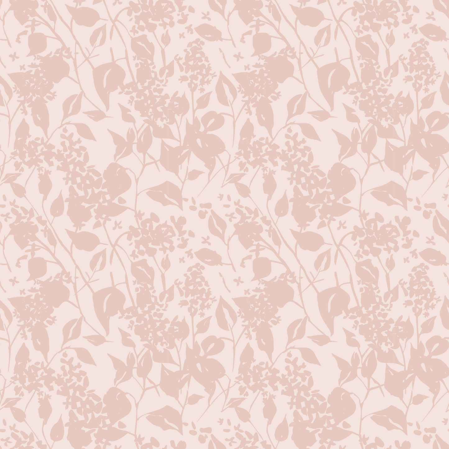 Muted Blush Pink Abstract Floral Wallpaper WW2509