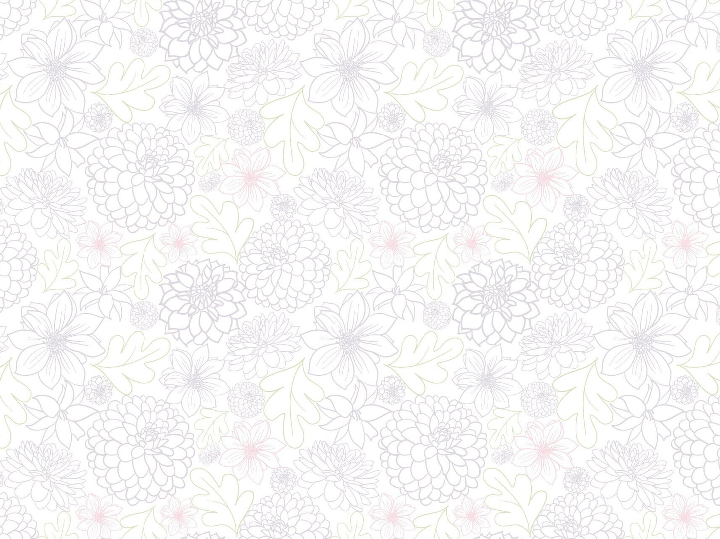 Peel and Stick Wallpaper Floral/ Pink and Purple Dahlia Wallpaper/ Removable Wallpaper/ Unpasted Wallpaper/ Pre-Pasted Wallpaper WW1829