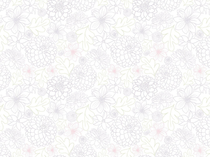 Peel and Stick Wallpaper Floral/ Pink and Purple Dahlia Wallpaper/ Removable Wallpaper/ Unpasted Wallpaper/ Pre-Pasted Wallpaper WW1829