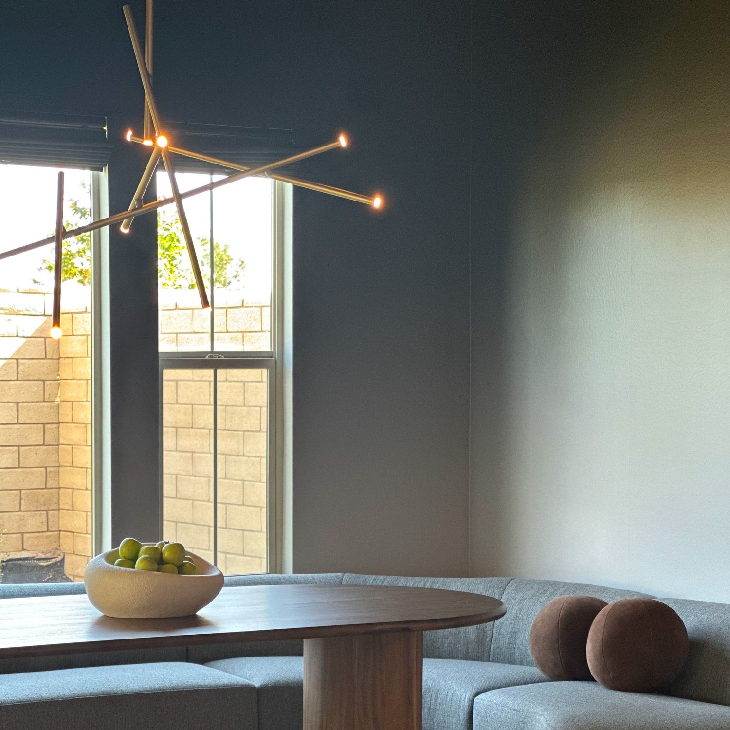 Black and Warm Gray Dining Room