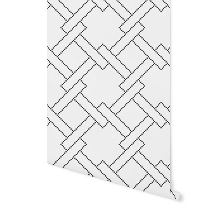 Modern Diamond Lattice Weave Wallpaper WW2339