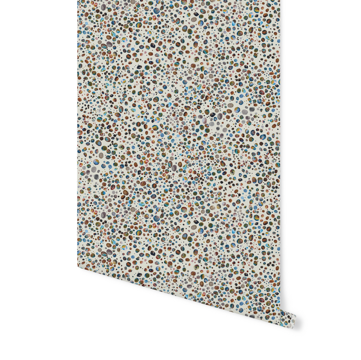 Earth Toned Watercolor Dots Wallpaper WW2401