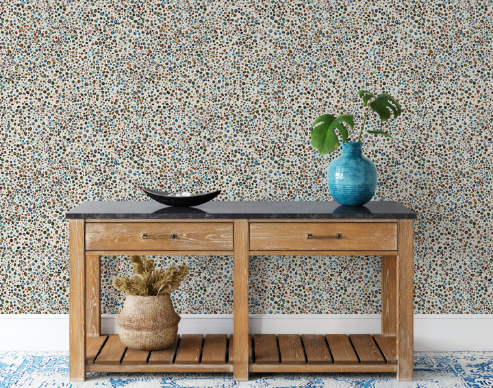 Earth Toned Watercolor Dots Wallpaper WW2401