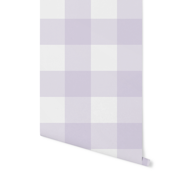 Blushing Pink Buffalo Check Wallpaper & Potentially Purple Buffalo Check Custom Order