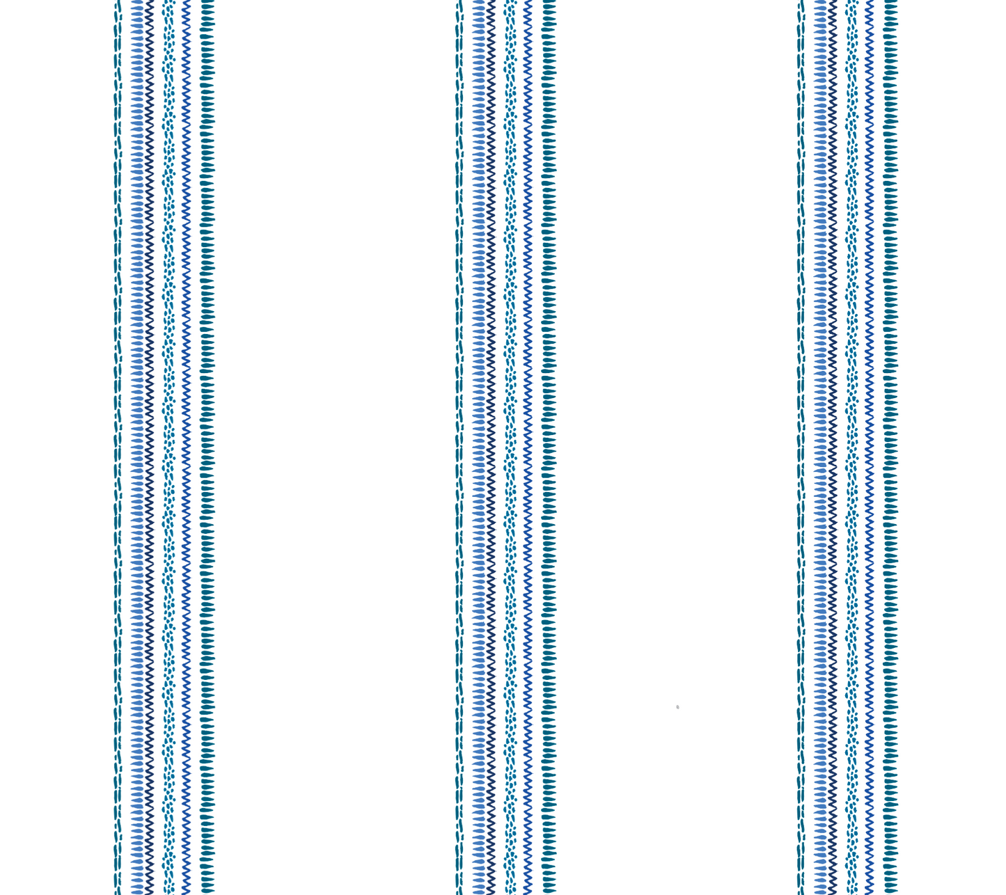 Blue Vertical Grouped Whimsical Stripes Wallpaper WW2602