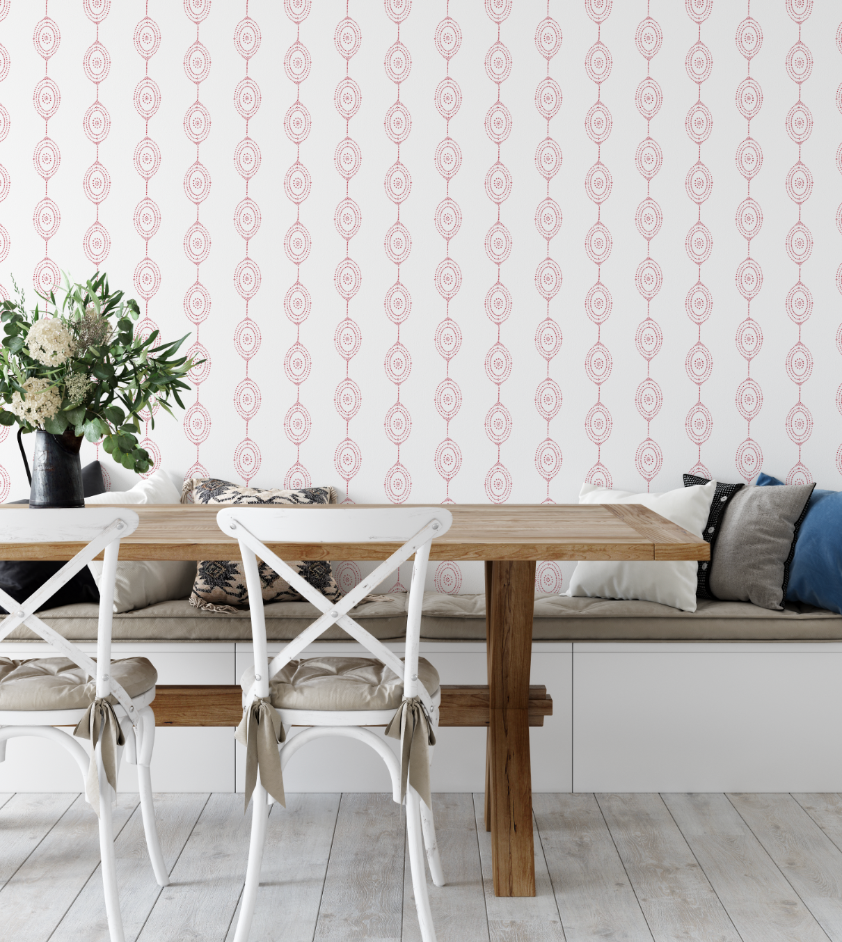 Red Mandala Wallpaper WW2520