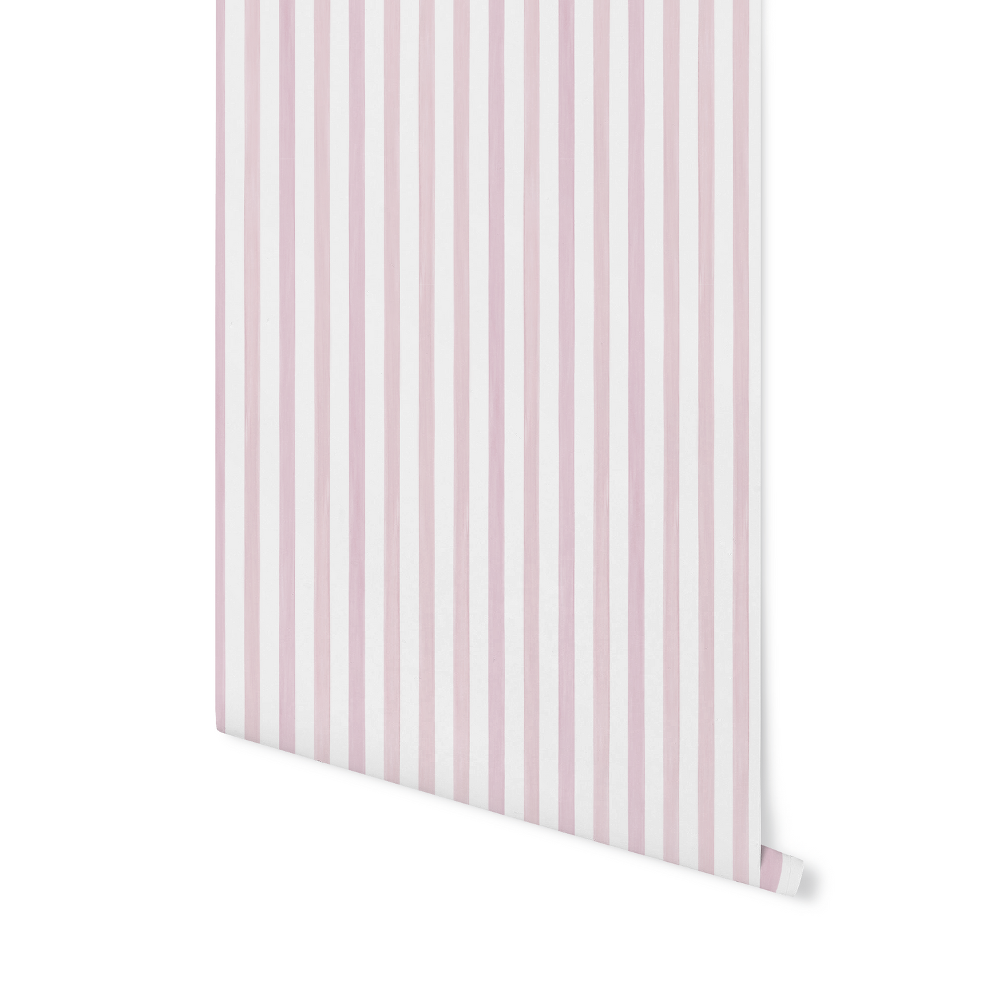 Soft Pink Watercolor Summer Stripes, seersucker inspired thin striped light pink wallpaper WW2606