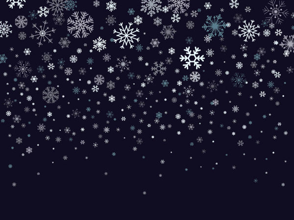 Navy Snowflakes Wallpaper // Removable Wallpaper // Peel and Stick Wallpaper // Unpasted Wallpaper // Pre-Pasted Wallpaper WW1735