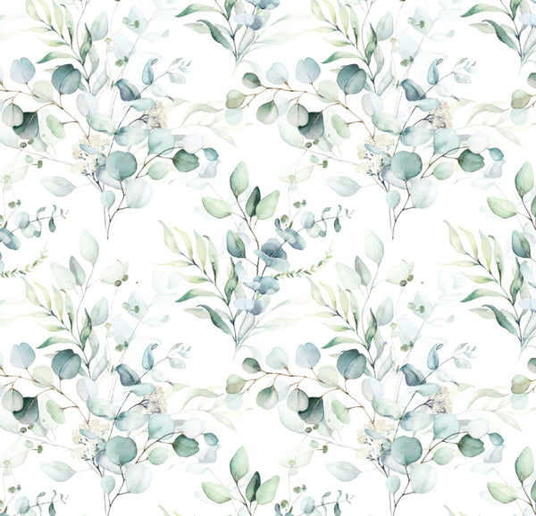 Peel and Stick Wallpaper Floral/ Ethereal Greenery Wallpaper/ Removable Wallpaper/ Unpasted Wallpaper/ Pre-Pasted Wallpaper WW2036