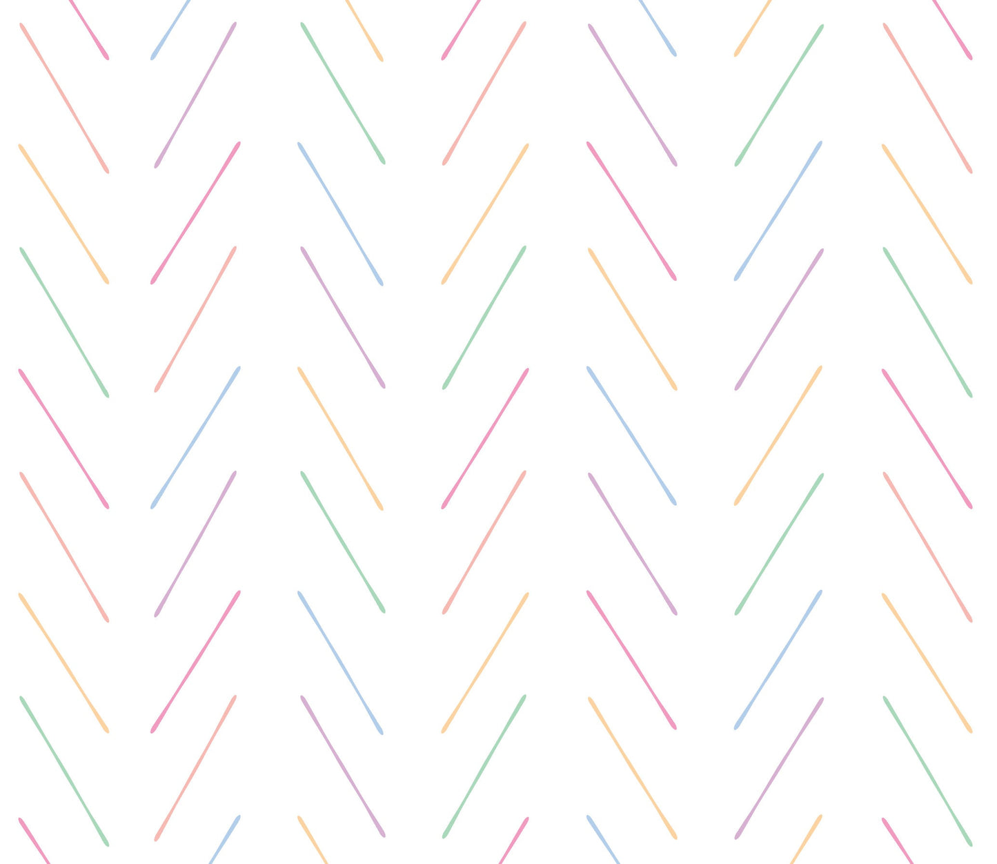 Peel and Stick Wallpaper Kids/ Modern Pastel Rainbow Herringbone Wallpaper/ Removable Wallpaper/ Unpasted Wallpaper/ Wallpaper WW2139