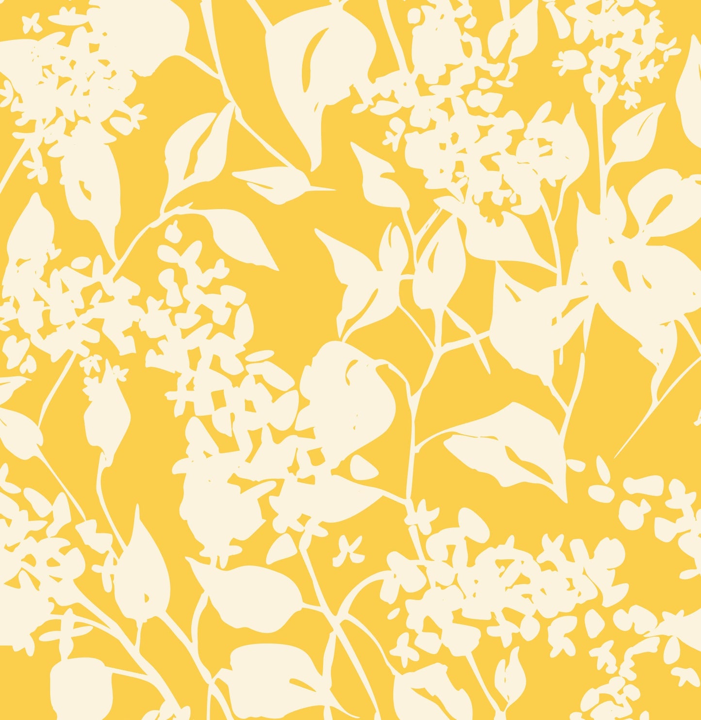 Peel and Stick Wallpaper Floral/ Yellow Abstract Floral Wallpaper/ Removable Wallpaper/ Unpasted Wallpaper/ Pre-Pasted Wallpaper WW2127