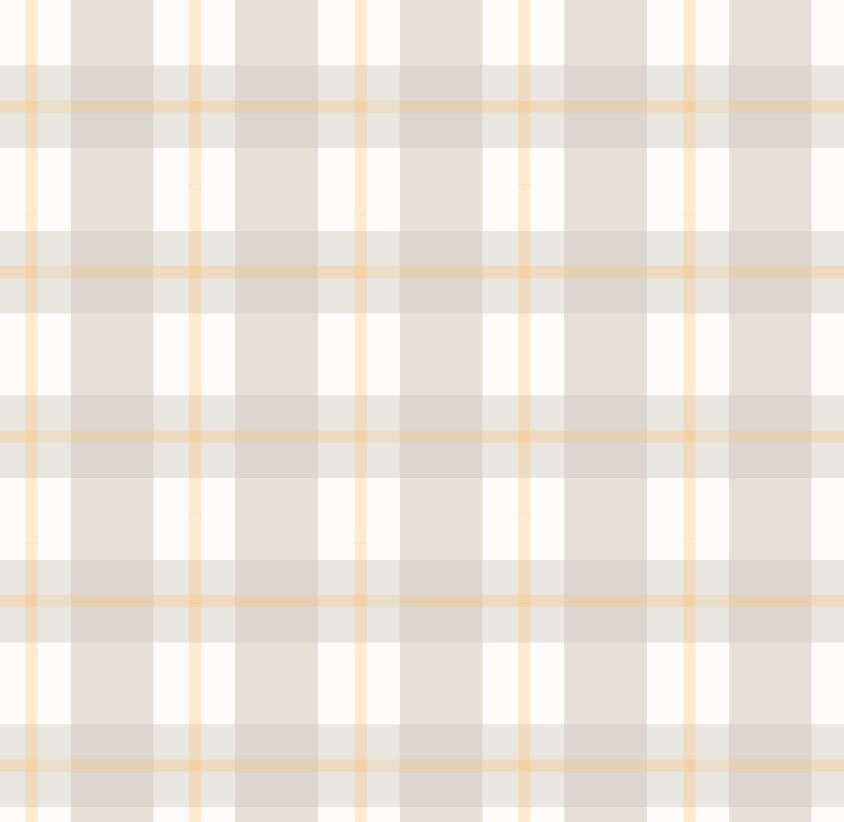 Wallpaper Plaid/ Creamsicle Beige Plaid Wallpaper/ Removable Wallpaper/ Peel and Stick/ Unpasted/ Pre-Pasted Wallpaper WW2153