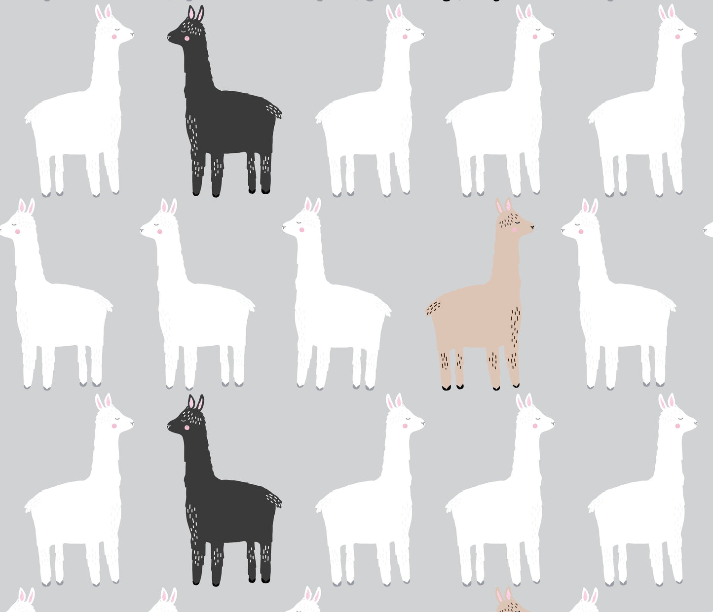 Alpaca Wallpaper // Removable Wallpaper // Peel and Stick Wallpaper // Unpasted Wallpaper // Pre-Pasted Wallpaper WW1924