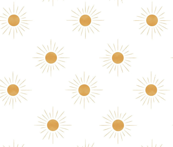 Boho Sunshine // Removable Wallpaper // Peel and Stick Wallpaper // Unpasted Wallpaper // Pre-Pasted Wallpaper WW2259