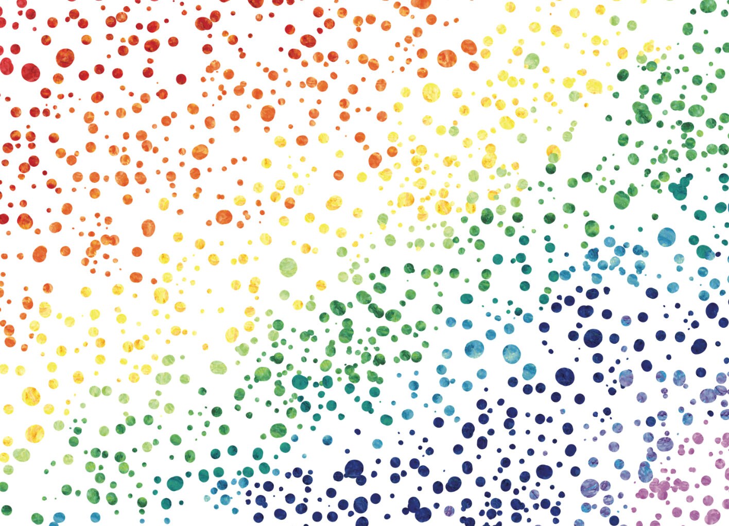 Rainbow Watercolor Spatter Dot Wallpaper/ Removable Peel and Stick, Unpasted Pre-Pasted WW1812