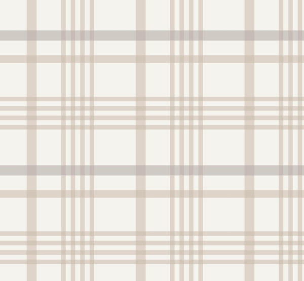 Wallpaper Plaid Brown/ Cozy Brown Plaid Wallpaper/ Removable Wallpaper/ Peel and Stick Wallpaper/ Unpasted/ Pre-Pasted Wallpaper WW2249