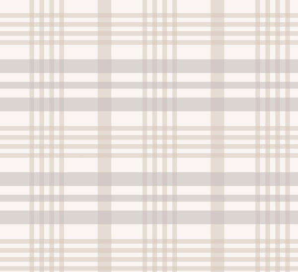 Wallpaper Plaid Brown/ Teddy Brown Plaid Wallpaper/ Removable Wallpaper/ Peel and Stick Wallpaper/ Unpasted/ Pre-Pasted Wallpaper WW2263