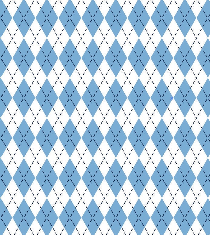 Carolina Blue Argyle Wallpaper/ Removable Wallpaper/ Peel and Stick Wallpaper/ Unpasted Wallpaper/ Pre-Pasted Wallpaper WW2305