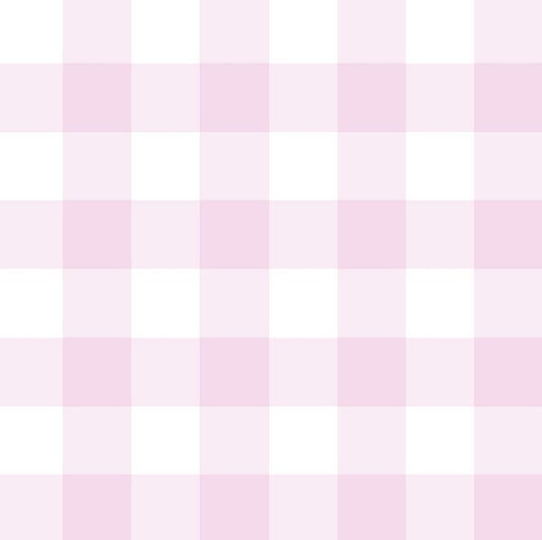 Bubblegum Pink Check Wallpaper WW2335