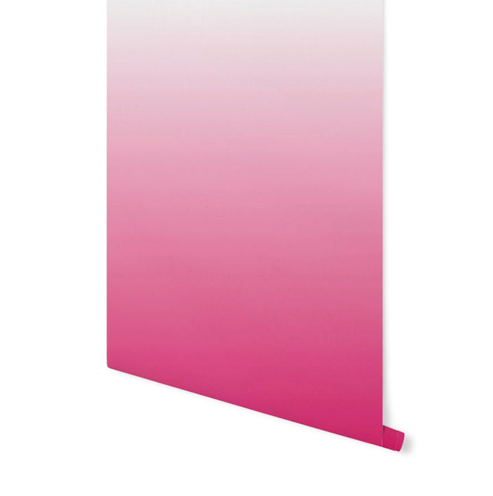 Wallpaper Ombre Pink/ Peel and Stick/ Hot Hot Pink Ombre Wallpaper/ Removable Wallpaper/ Unpasted Wallpaper/ Pre-Pasted Wallpaper WW2340