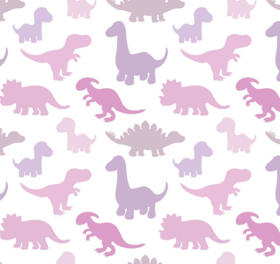 Peel and Stick Wallpaper Pink/ Pink Dino Wallpaper/ Removable/ Peel and Stick/ Unpasted/ Pre-Pasted Wallpaper WW1852