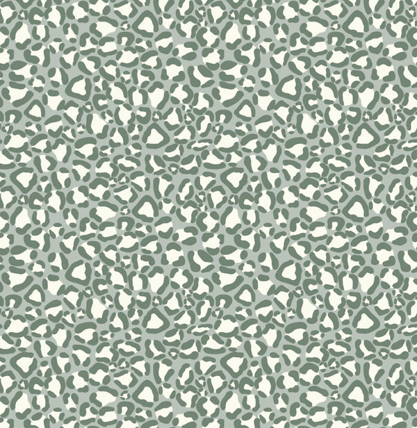 Peel and Stick Wallpaper Green/ Sage Green Modern Leopard Print Wallpaper/ Removable Wallpaper/ Unpasted Wallpaper/ Wallpaper WW2143