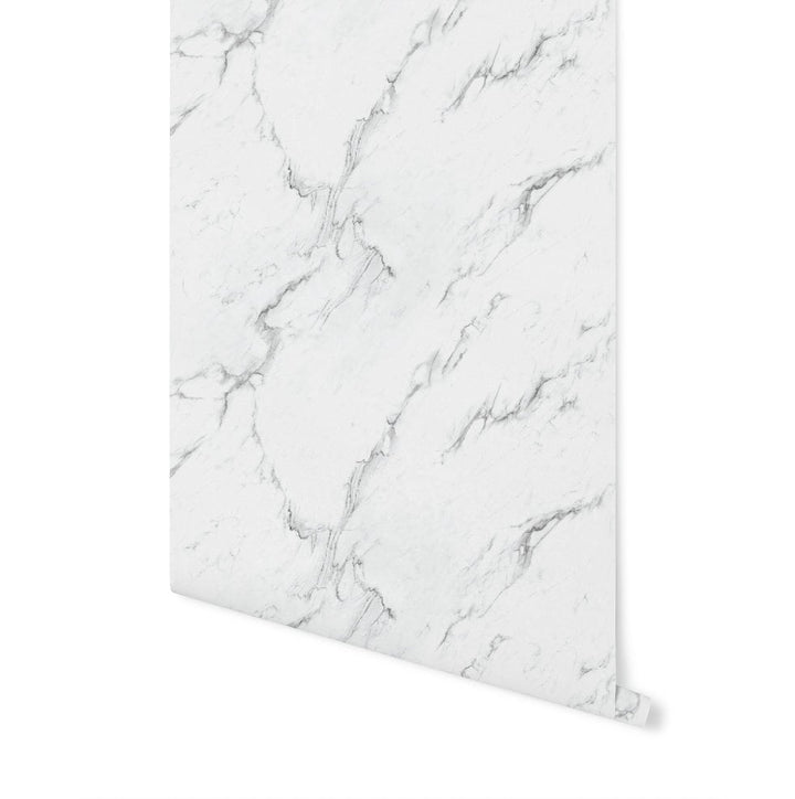 White and Gray Marble Wallpaper/ Removable Wallpaper/ Peel and Stick/ Unpasted/ Pre-Pasted Wallpaper WW20107