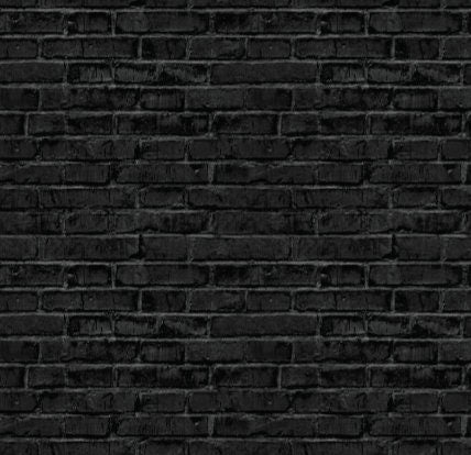 Black Brick Wallpaper/ Removable Wallpaper/ Peel and Stick Wallpaper/ Unpasted Wallpaper/ Pre-Pasted Wallpaper WW1913