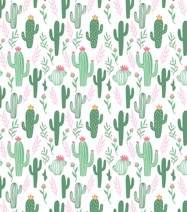 Peel and Stick Wallpaper Nursery/ Cute Cactus Wallpaper/ Removable Wallpaper/ Unpasted Wallpaper/ Pre-Pasted Wallpaper WW1853