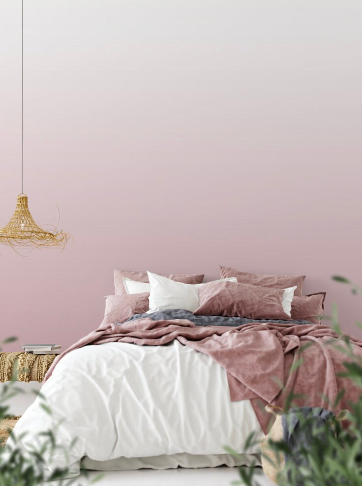 Wallpaper Ombre Pink/ Peel and Stick Wallpaper/ Cinder Rose Pink Ombre Wallpaper/ Removable Wallpaper/ Unpasted Wallpaper/ Pre-Pasted WW2106