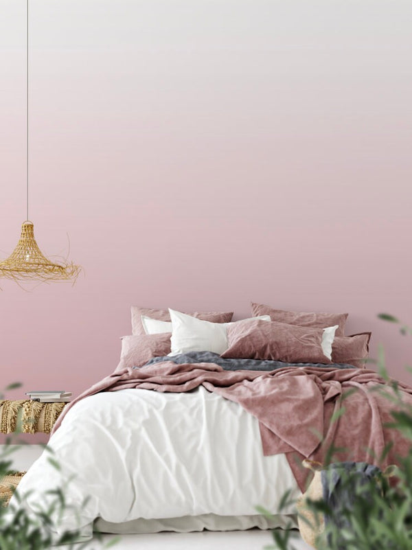 Wallpaper Ombre Pink/ Peel and Stick Wallpaper/ Parisian Pink Ombre Wallpaper/ Removable Wallpaper/ Unpasted Wallpaper/ Pre-Pasted WW2115